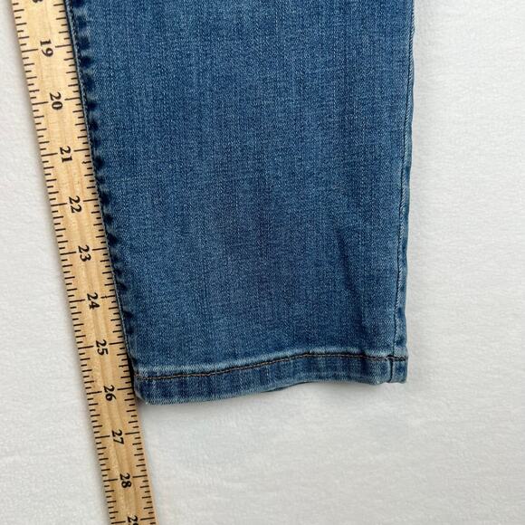 J Jill Jeans Womens 12 Straight Stretch Leg Authentic Fit Slim Leg Blue Ankle - Picture 5 of 9
